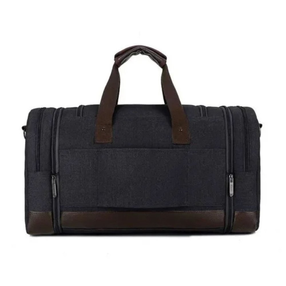 š
ŗNEW Canvas Travel Bag for Men Black - Picture 2 of 7